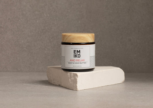 AND RELAX Body & Hand Butter, Shea Tsubaki & Vetiver 125g