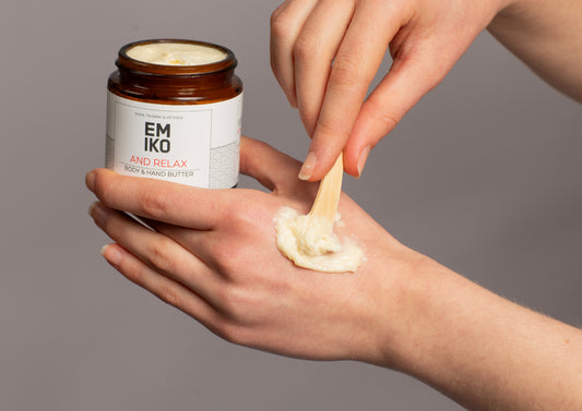 AND RELAX Body & Hand Butter, Shea Tsubaki & Vetiver 125g