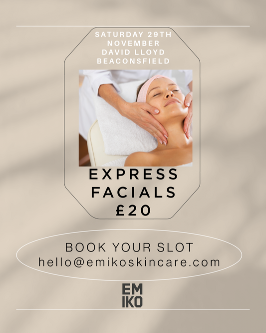 Book in for a facial with EMIKO